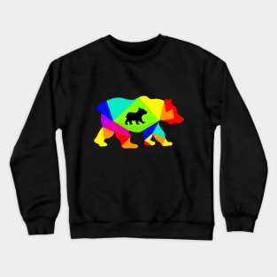 Colorful bear Crewneck Sweatshirt